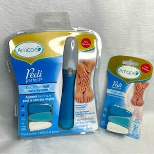 Amope Pedi Perfect Electronic Nail File Care System Manicure Pedicure & Refills